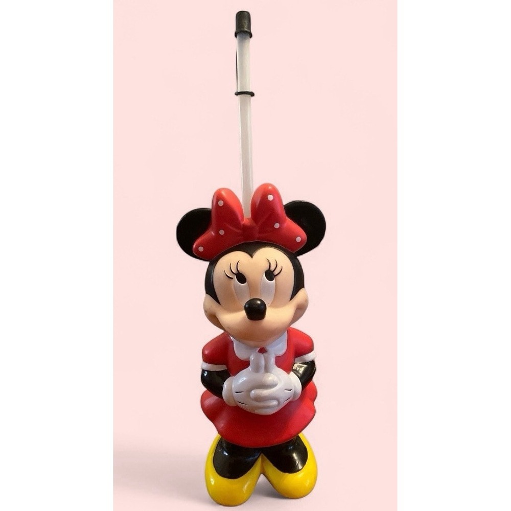 Vintage Disney Minnie Mouse Drink Cup w/Straw